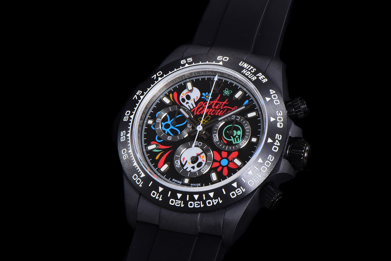 Rolex Daytona-AET x ROLEX x Picasso Crossover-Charles the Great-Black(1:1 replica)