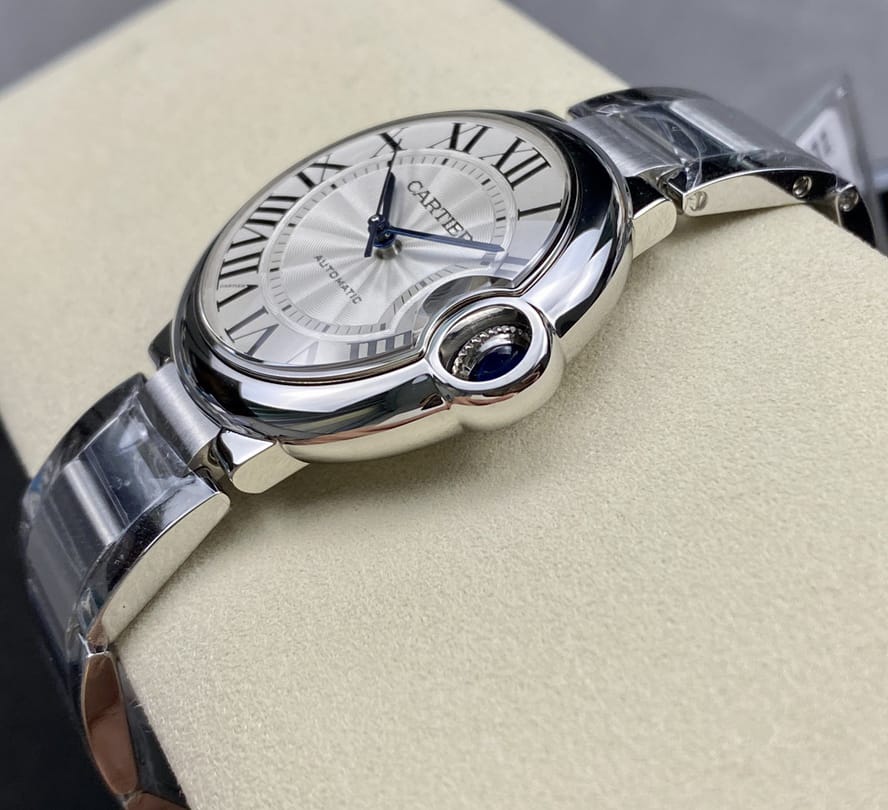Fake Cartier Watch Ballon Bleu de Cartier Steel 36mm Silver Dial WSBB0048 mechanical movement 3KF(1:1 replica)