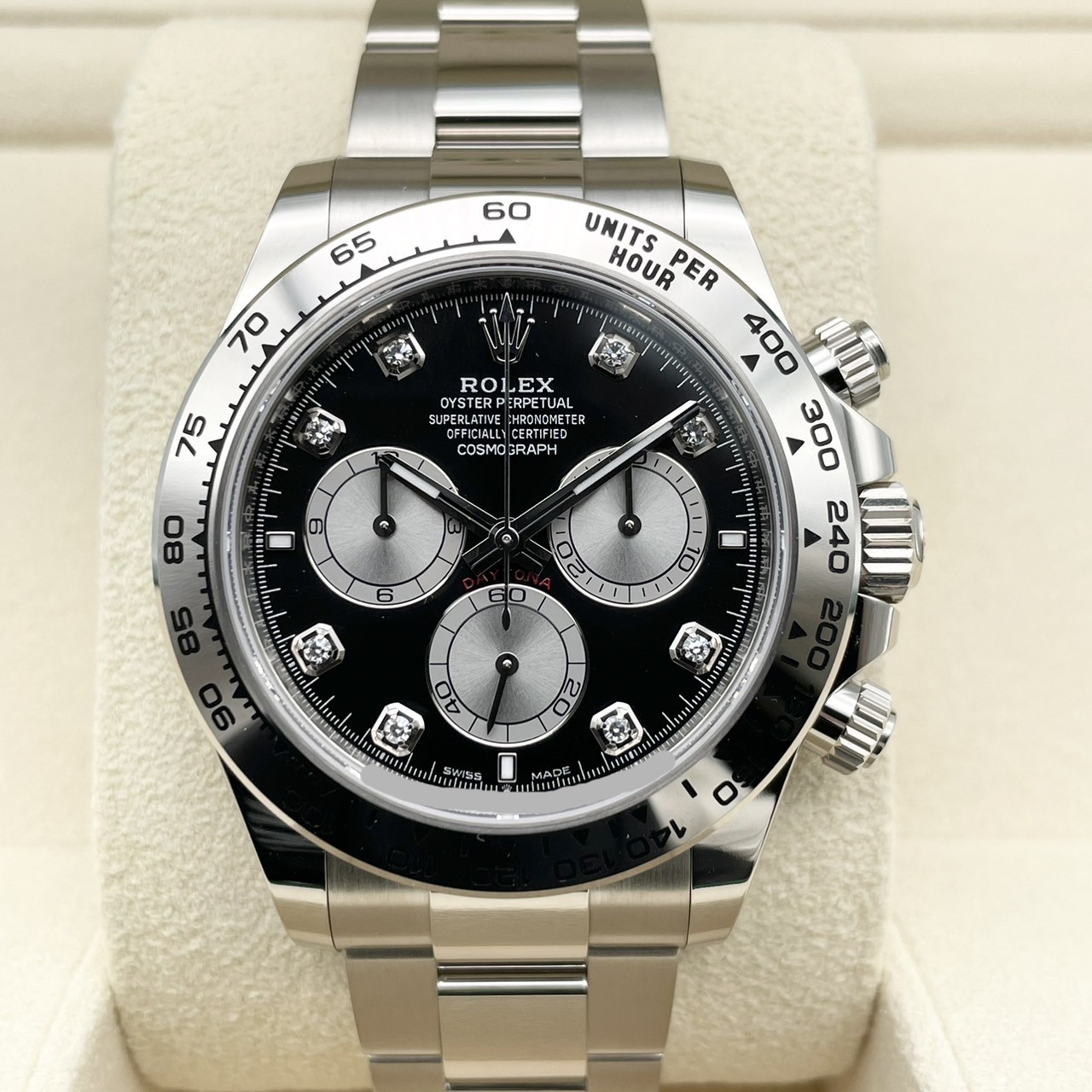 Rolex Cosmograph Daytona 40mm, 18k White Gold, Ref# 126509-0002(1:1 replica)