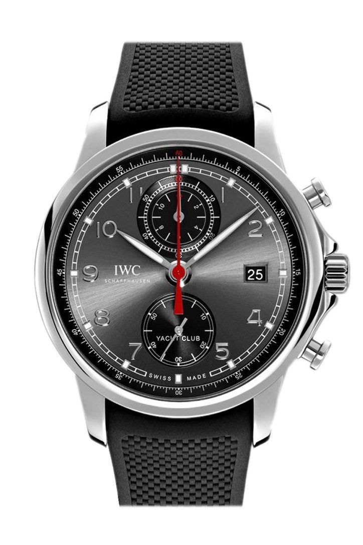 IWC Portugieser Yacht Club Automatic Anthracite Dial Black Rubber 43.5mm Men's Watch IW390503(1:1 replica)