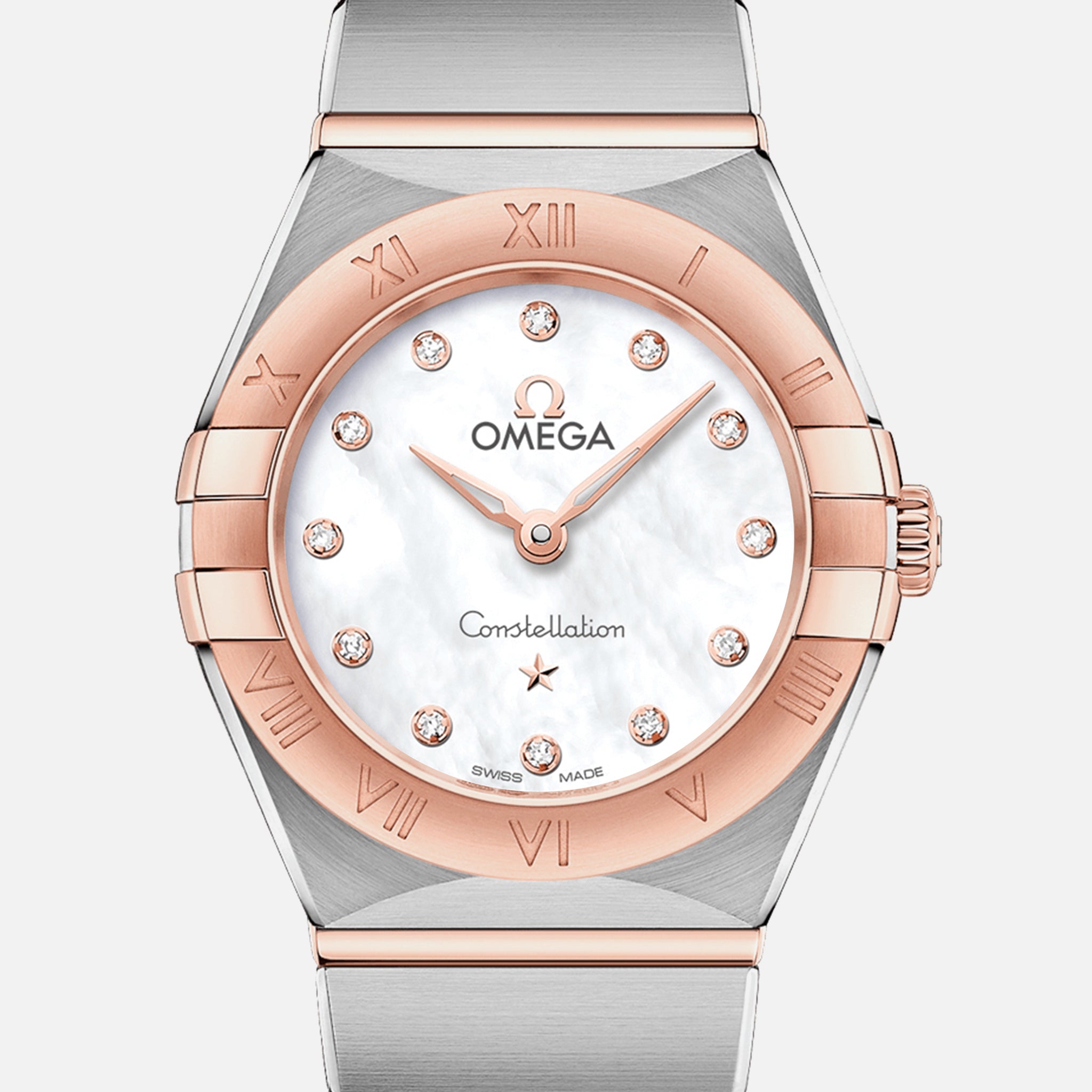 Constellation Quartz 25mm Sedna Gold Two-Tone With Mother-Of-Pearl Dial And Diamonds(1:1 replica)