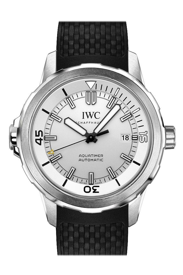 IWC Aquatimer Automatic Silver Dial Black Rubber 42mm Men's Watch IW329003(1:1 replica)