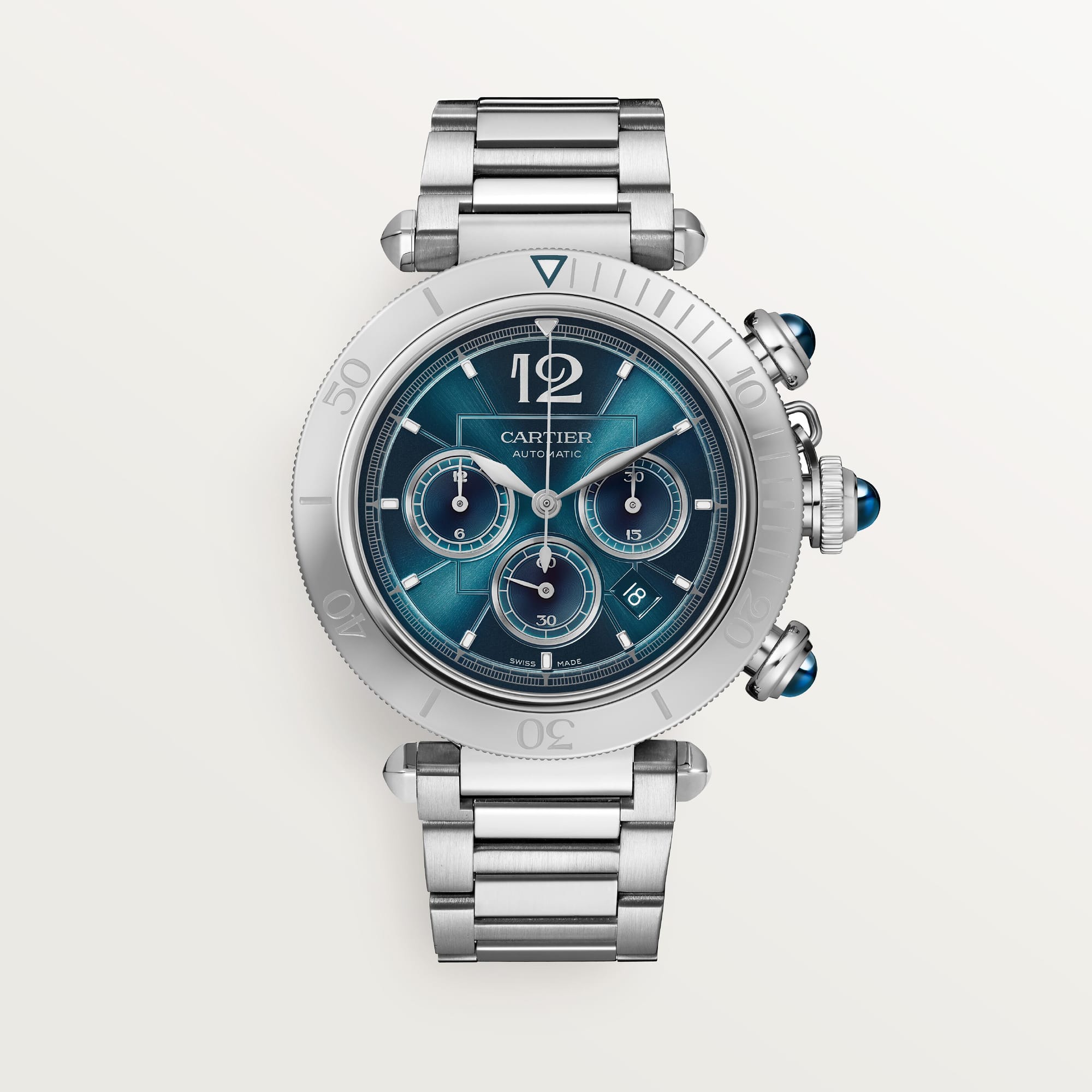 Pasha de fake cartier watch 41 mm chronograph mechanical movement with automatic winding caliber(1:1 replica)