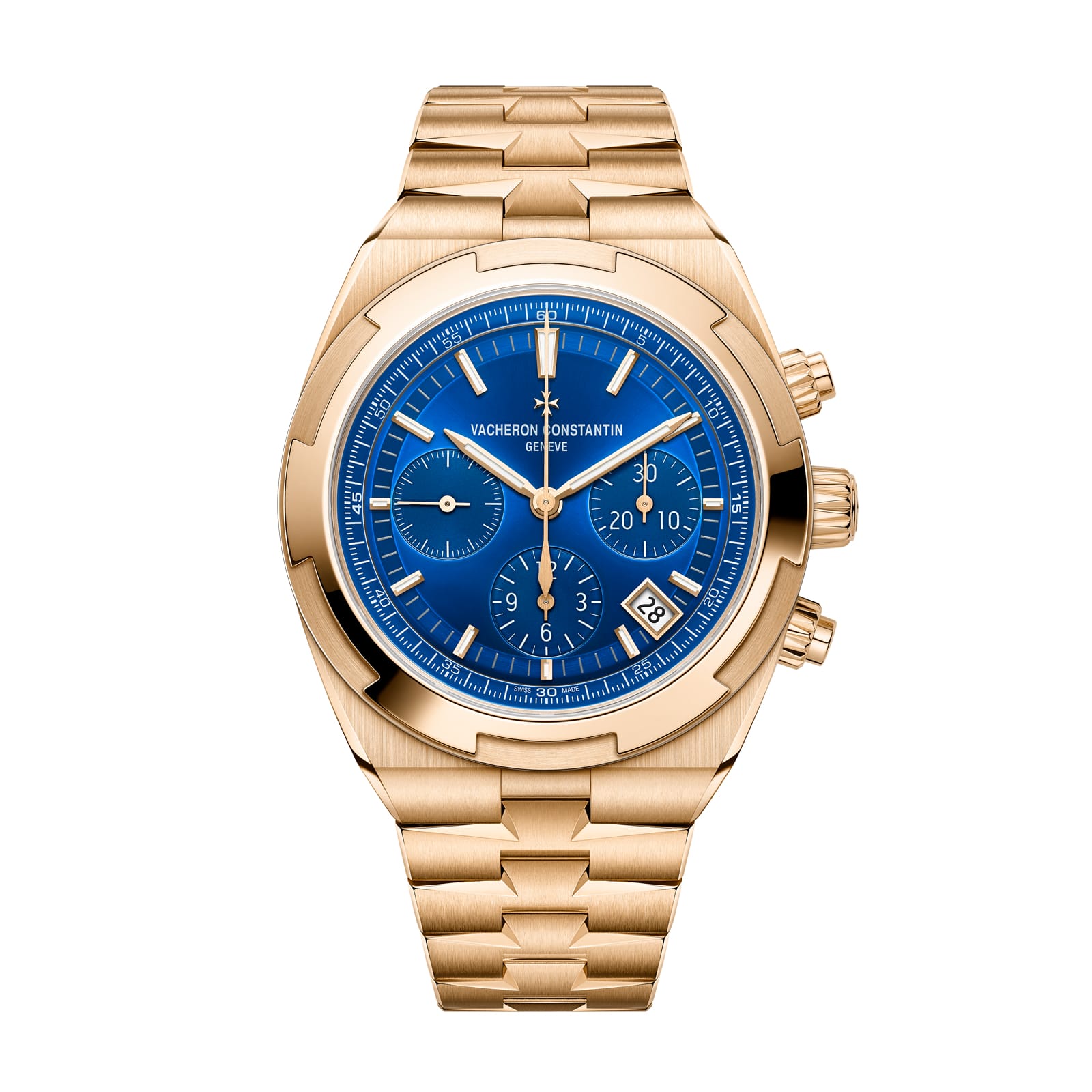 Replica Watches Fake Vacheron Constantin Overseas chronograph Boutique Exclusive 42.5 MM PINK GOLD(1:1 replica)