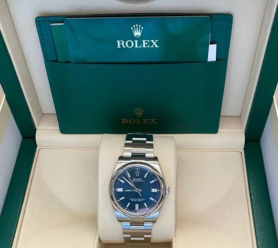 Rolex Oyster Perpetual M126000-0003 Bright Blue Dial 36MM(1:1 replica)