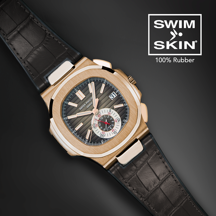 Patek Philippe - Rubber B strap for Nautilus 5980 RG - SwimSkin(1:1 replica)