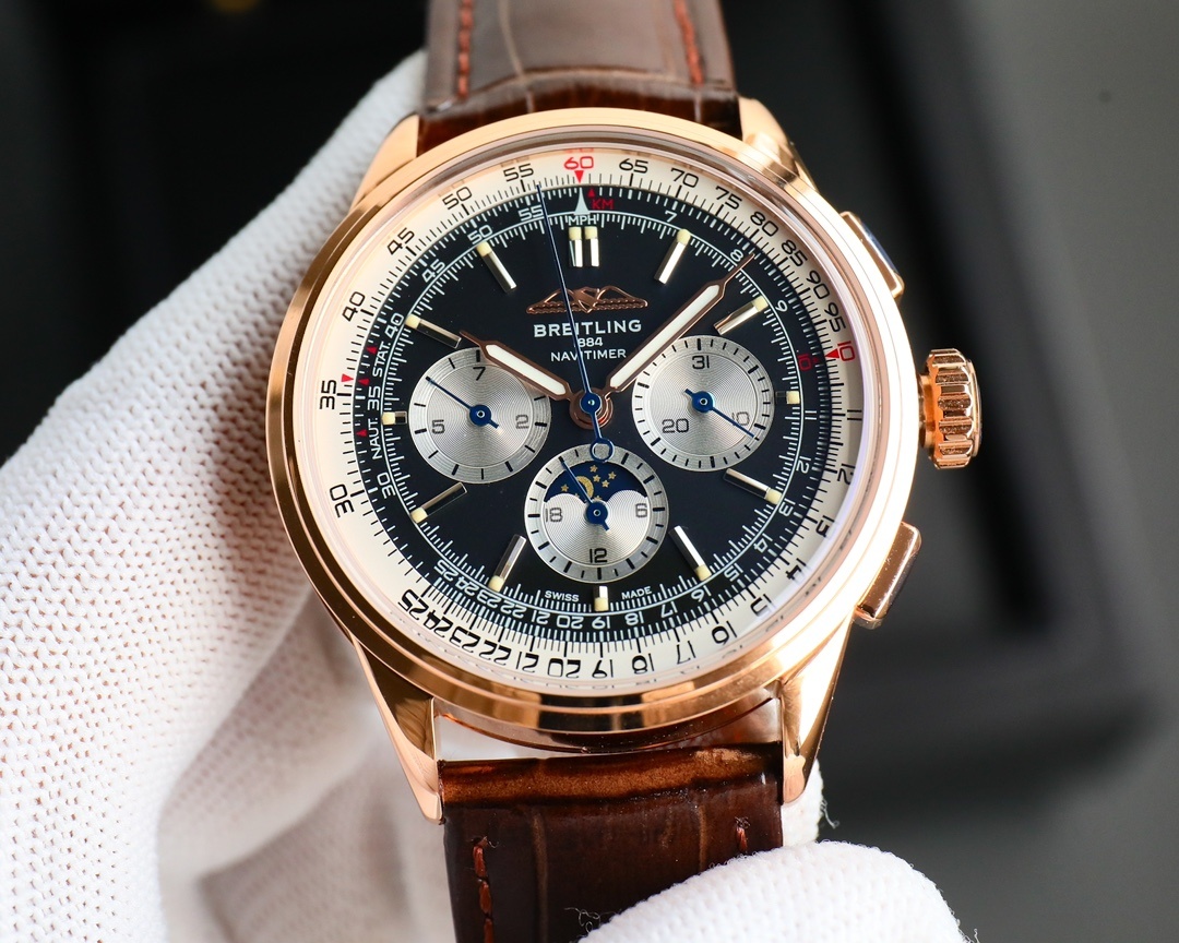 BREITLING, REF. RB2510, PREMIER B25 DATORA 42, 18K PINK GOLD(1:1 replica)