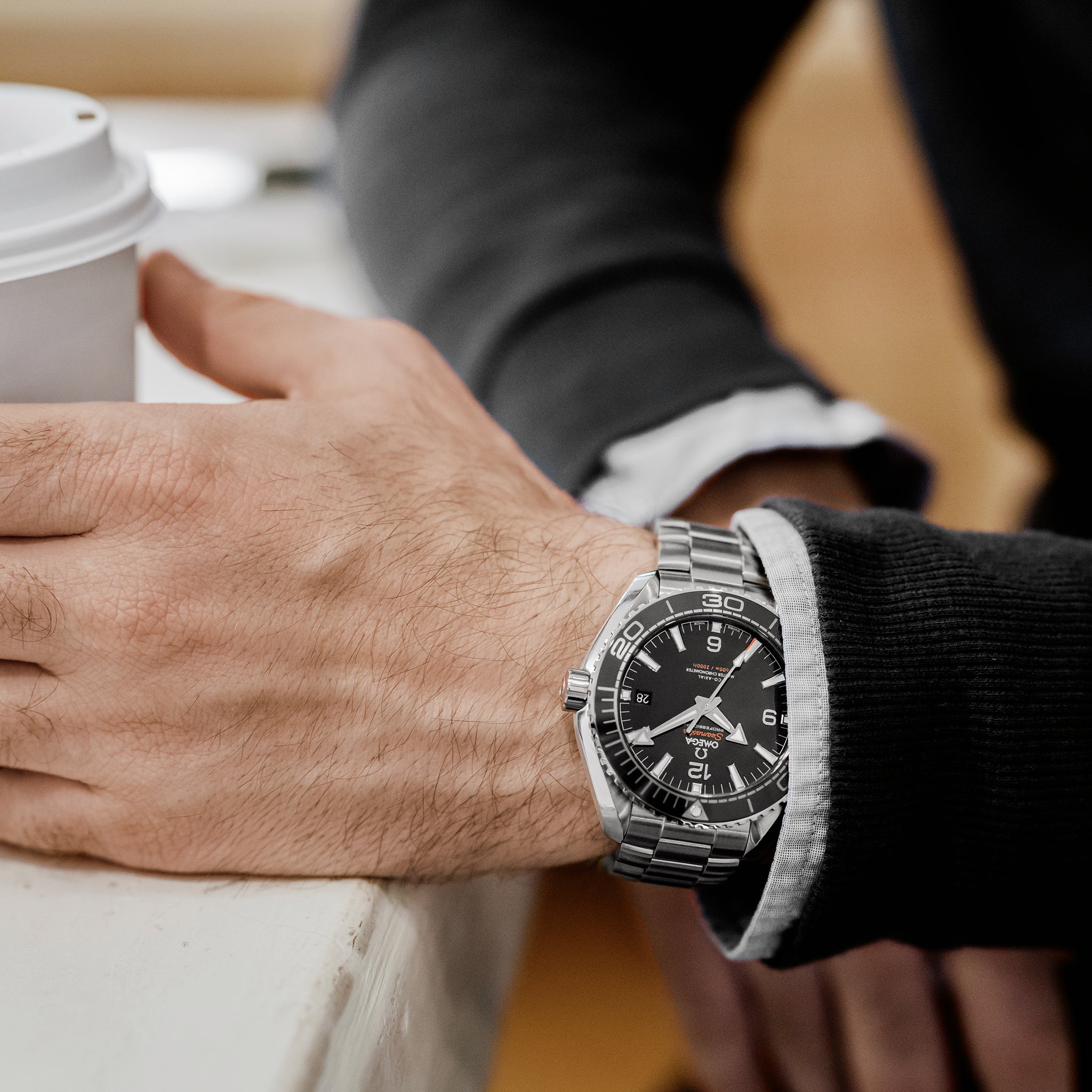 Seamaster Planet Ocean 600M Co-Axial Master Chronometer 43.5mm Black Dial On Bracelet(1:1 replica)