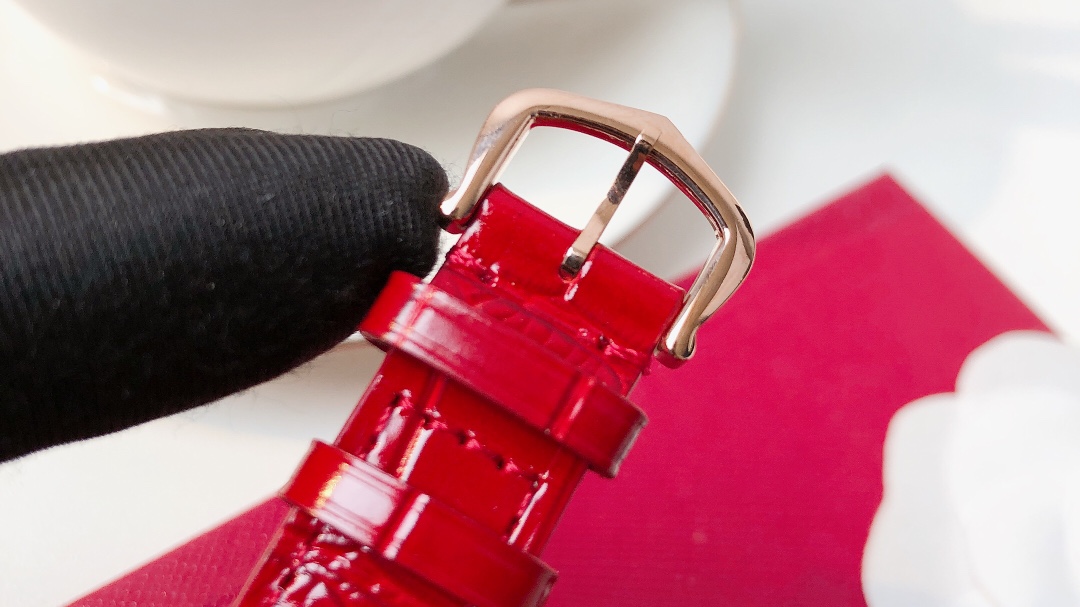 Santos Demoisell Santos Platinum Diamonds Collection - Steel Mini - Red(1:1 replica)