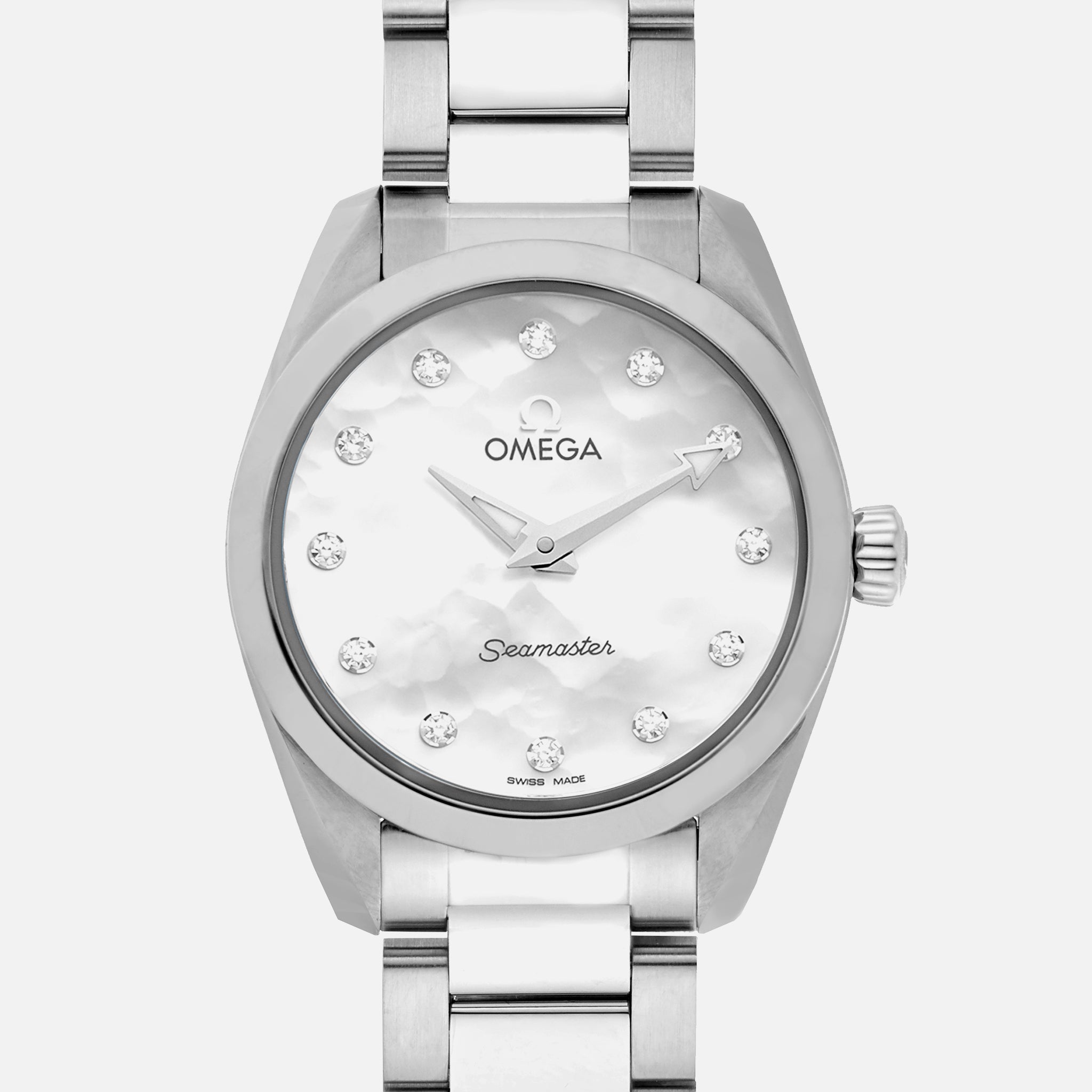 Seamaster Aqua Terra 150M Quartz 28mm Mother-Of-Pearl Dial With Diamonds(1:1 replica)