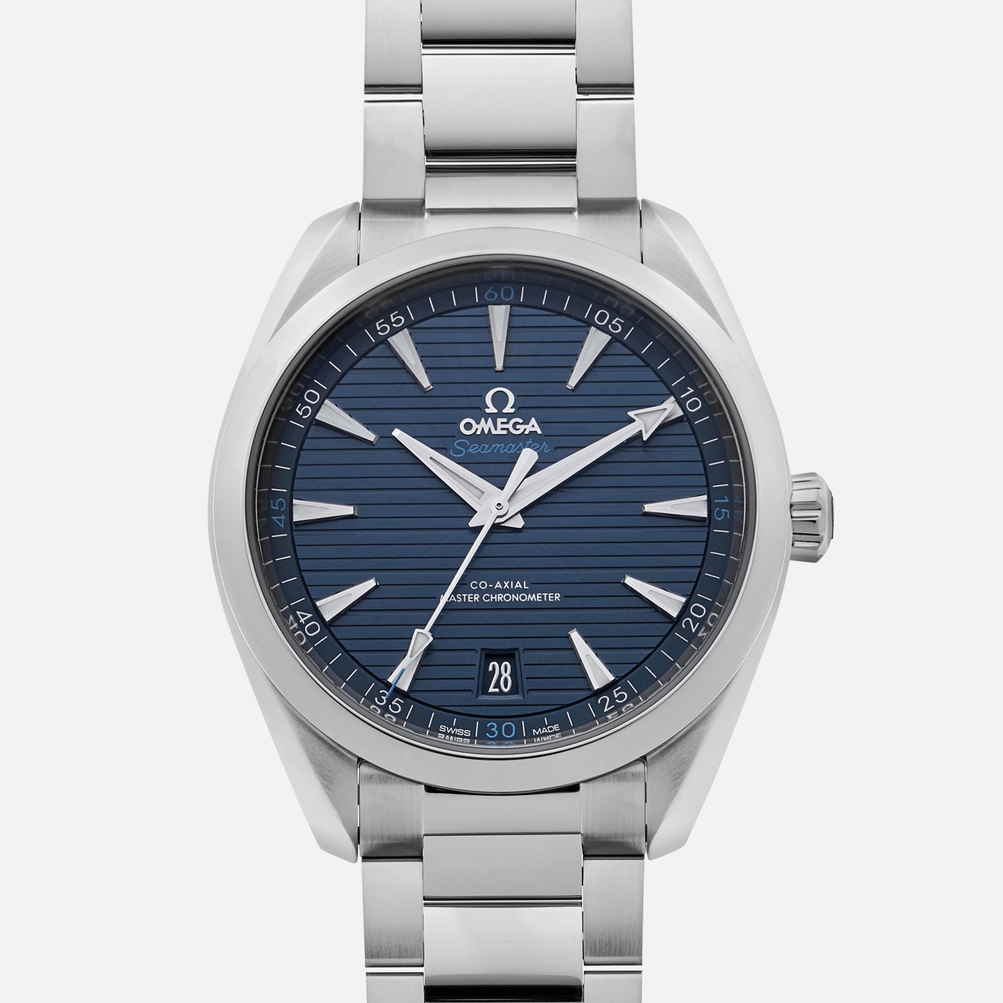 Seamaster Aqua Terra 150M Co-Axial Master Chronometer 41mm Blue Dial On Bracelet(1:1 replica)