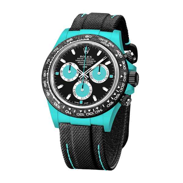ROLEX Diw Daytona quartz fiber celeste 40mm oyster black(1:1 replica)
