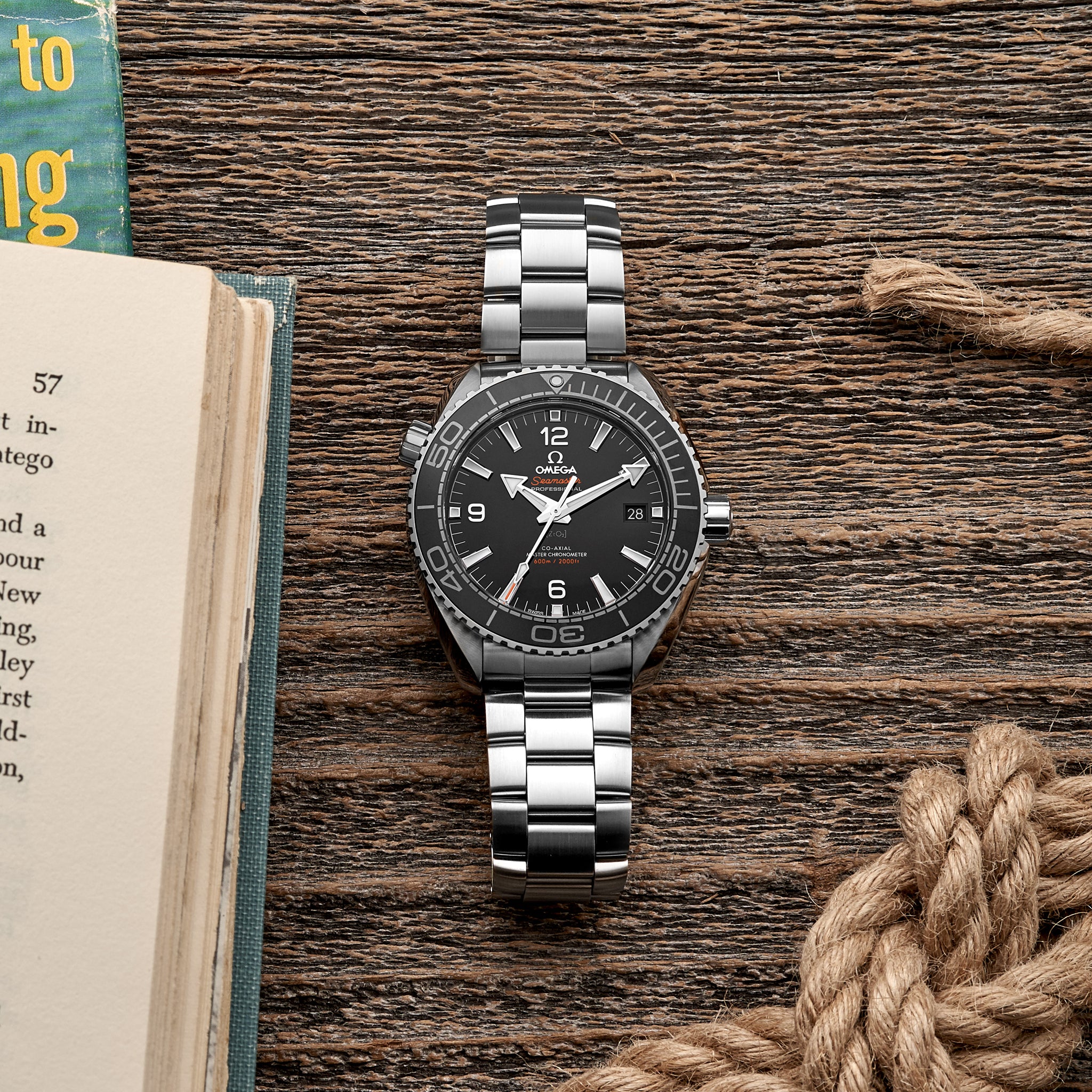 Seamaster Planet Ocean 600M Co-Axial Master Chronometer 43.5mm Black Dial On Bracelet(1:1 replica)