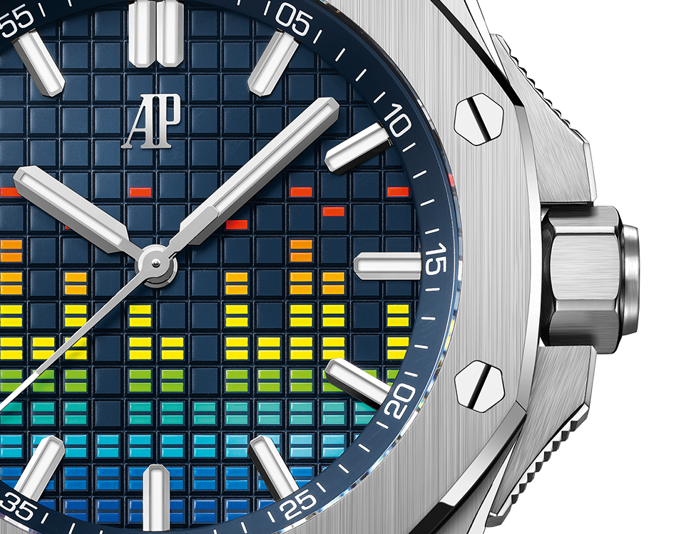 Audemars Piguet Royal Oak Offshore Selfwinding Music Edition Blue Ref. 15600TI.OO.A343CA.01(1:1 replica)