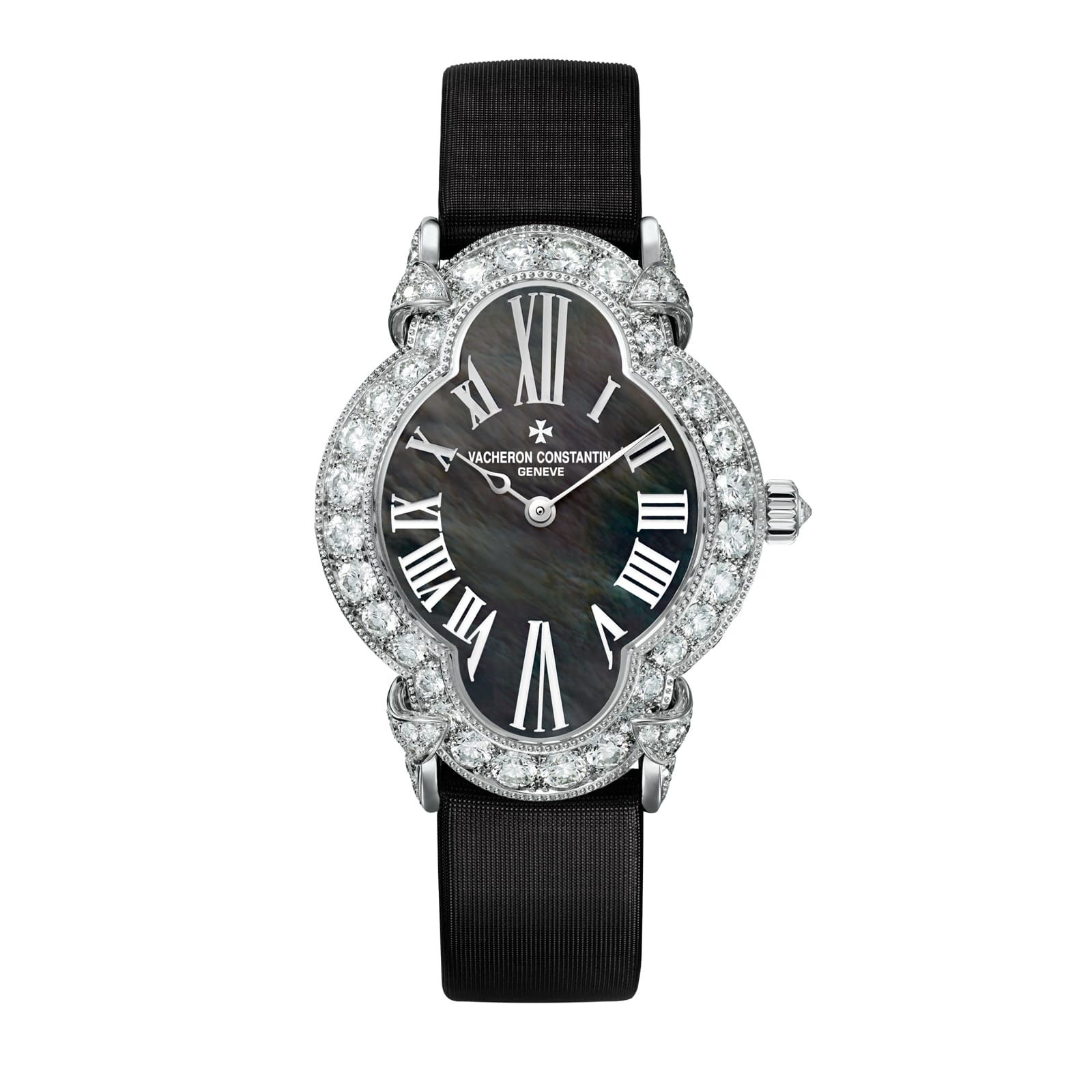 Replica Watches Fake Vacheron Constantin Heures Creatives Heure Romantique 36.2 X 26.5 MM WHITE GOLD(1:1 replica)
