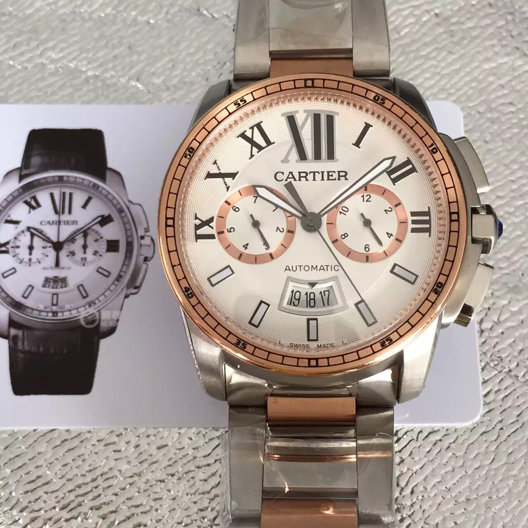 Cartier Calibre Chronograph Men's Watch(1:1 replica)