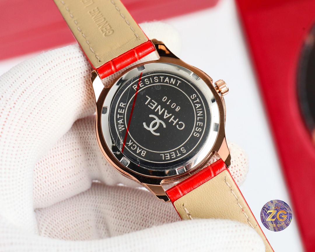 CHANEL Fine Women's Watch Diameter 35mm - Red(1:1 replica)