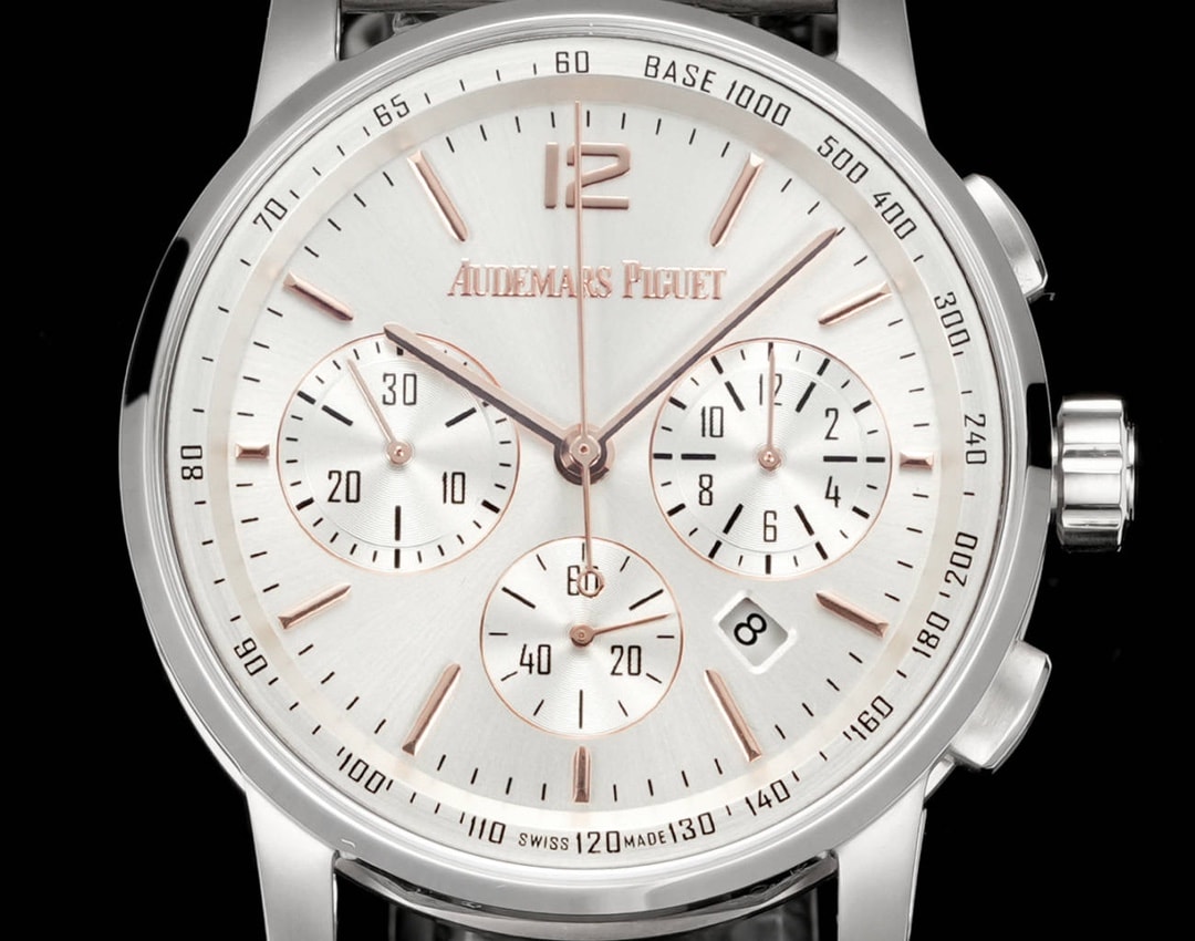 Audemars Piguet Replica Watch Code 11.59 Chronograph White/Rose Gold 41mm Grey Dial 26393CR.OO.A008KB.01 OMF(1:1 replica)