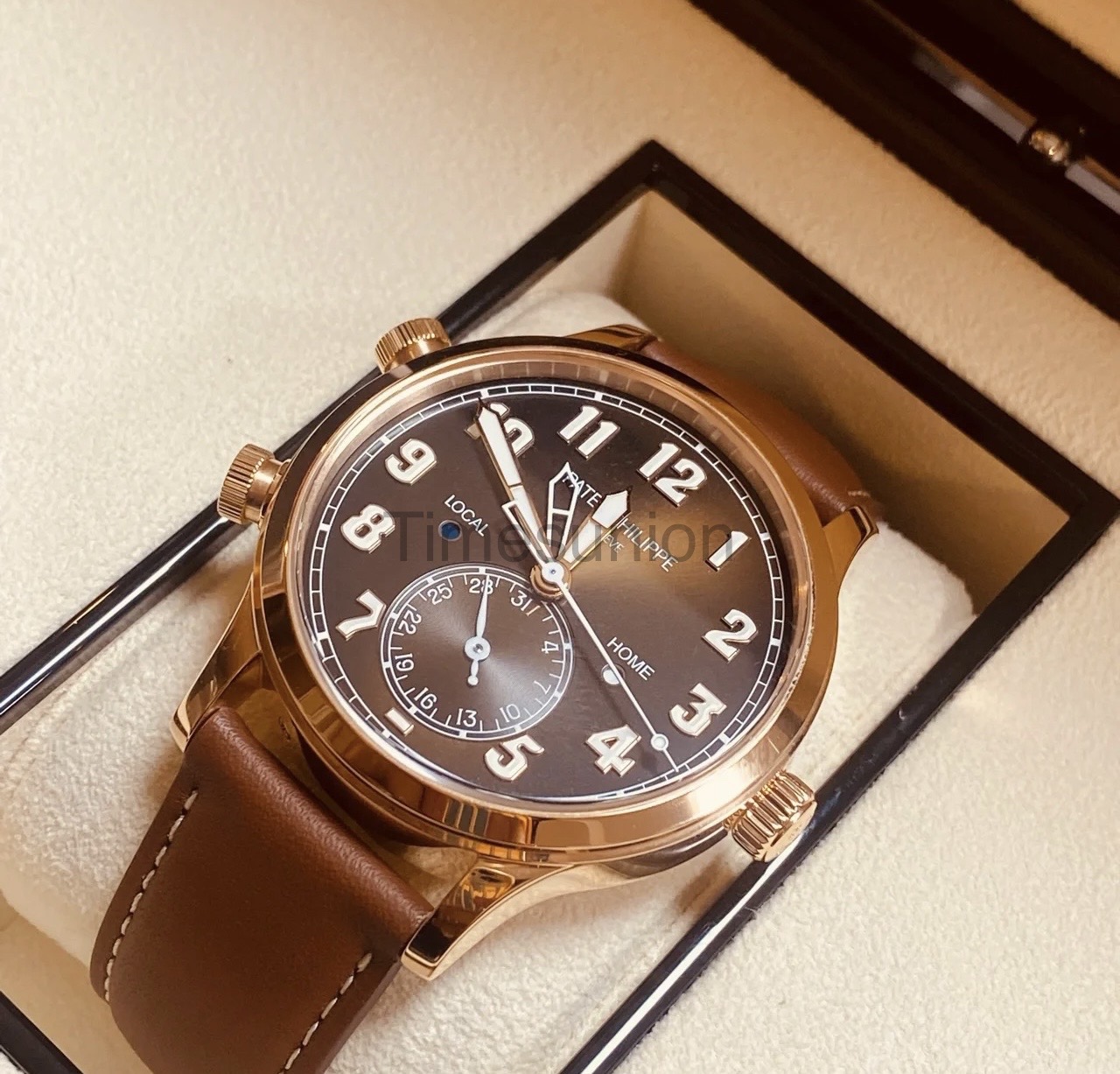 PATEK PHILIPPE Patek Philippe 42 mm 18k rose gold complication timepiece series watch 5524R-001(1:1 replica)