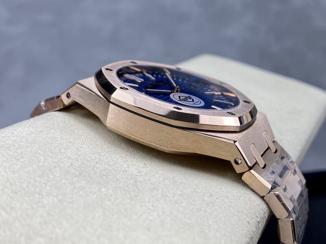 Audemars Piguet Replica AP Watch Royal Oak Selfwinding “50th Anniversary” 41mm Rose Gold Blue Dial 15510OR.OO.1320OR.01-APS(1:1 replica)