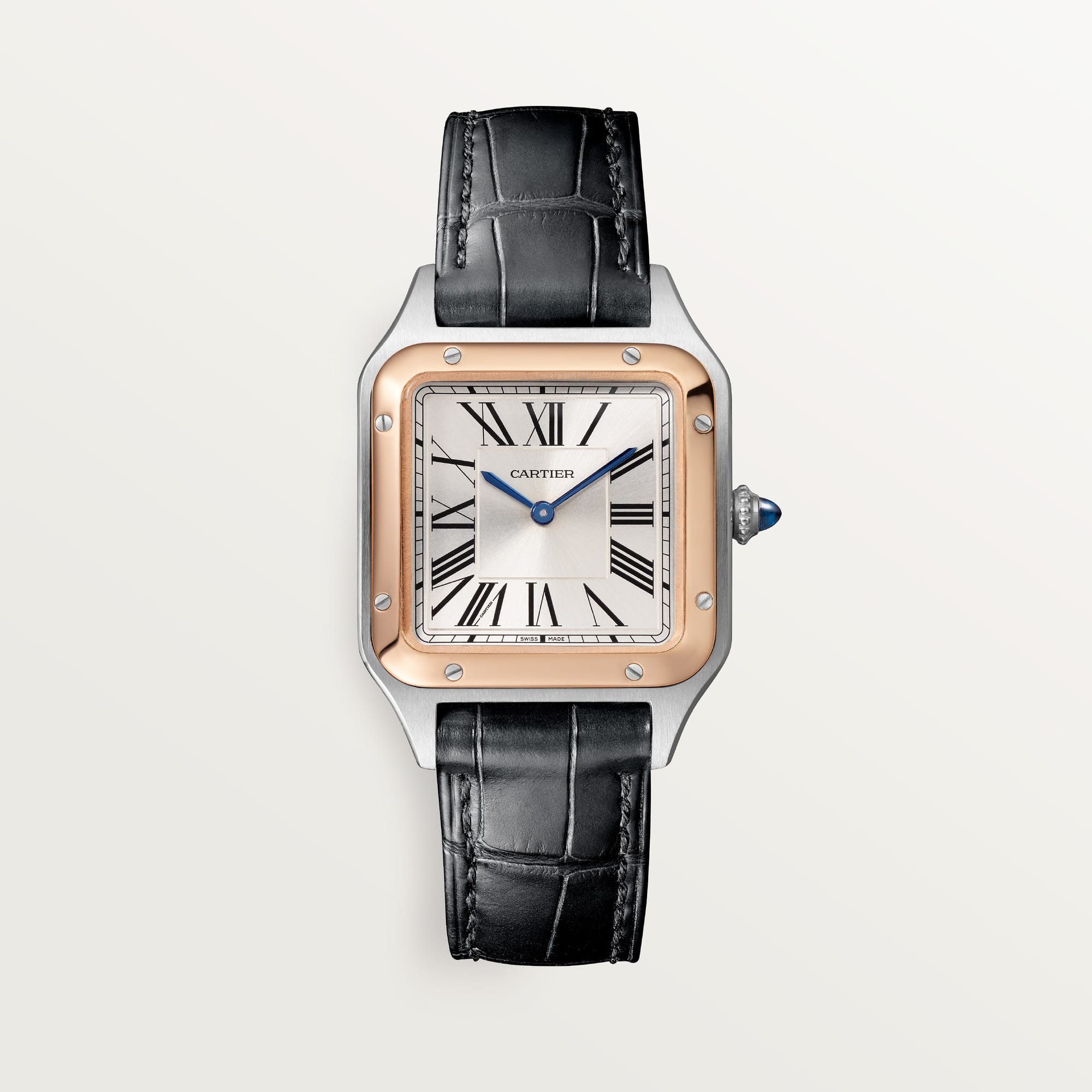 fake cartier watch Santos-Dumont small model high autonomy quartz movement(1:1 replica)