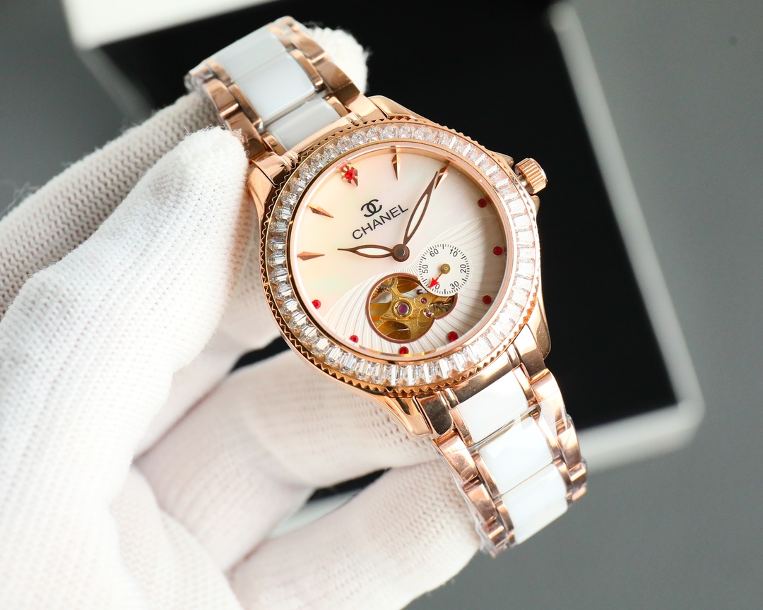 CHANEL🌸🌸🌸🌸 Crafted Jewellery Precision Ceramic Bracelet Diameter 35mm - 1(1:1 replica)