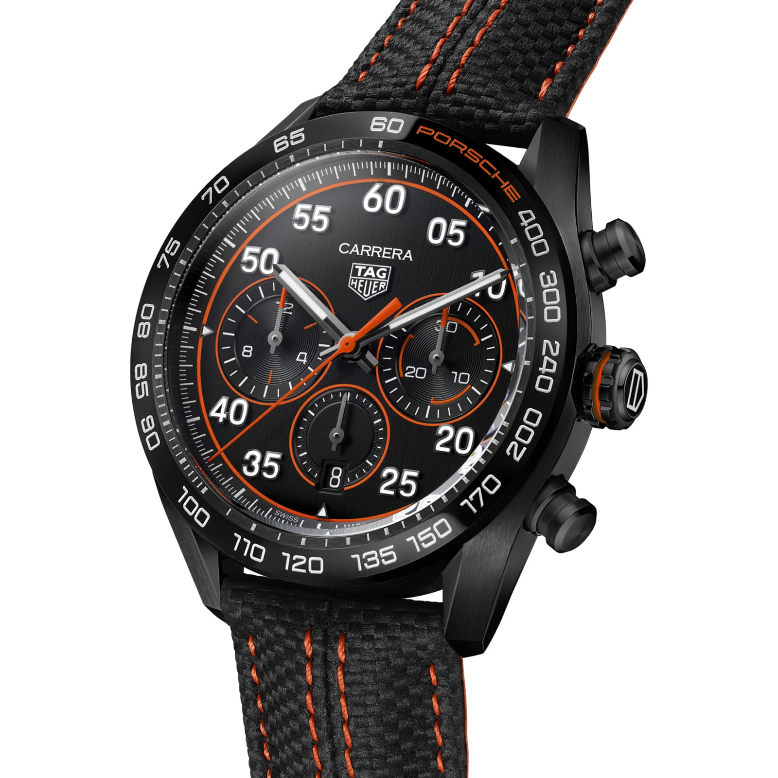 TAG Heuer Replica Watch Carrera Chronograph X Porsche Orange Racing Automatic 44 mm Steel & Ceramic(1:1 replica)