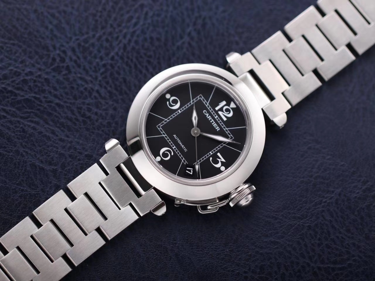 Cartier Pasha W31074M7 Ladies Automatic - Black(1:1 replica)