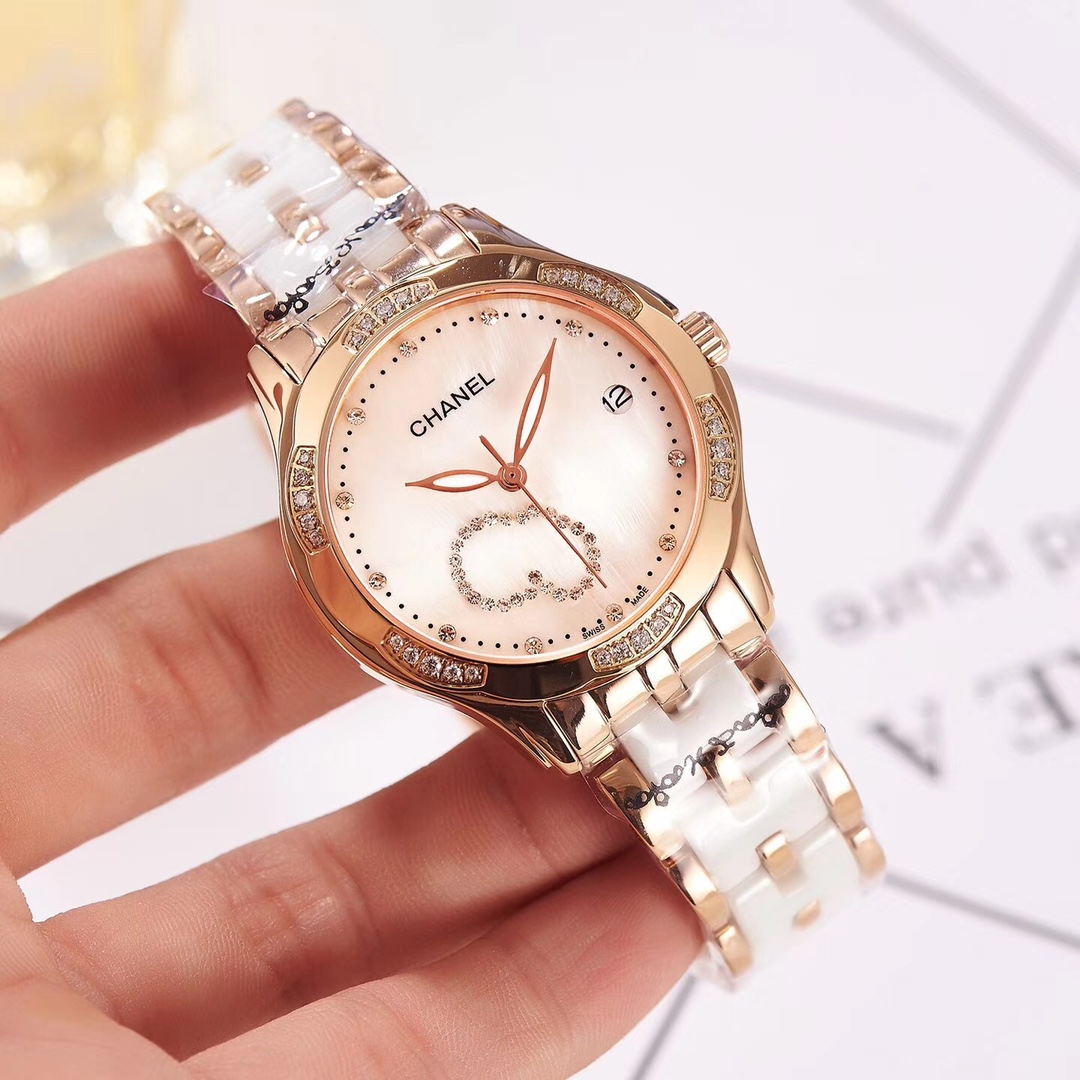 CHANEL Goddess quartz watch Imported quartz-3 hands diameter 34mm(1:1 replica)
