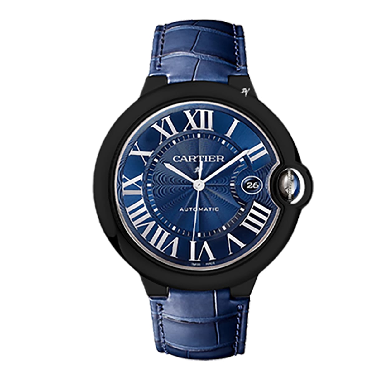 Fake Cartier Replica Watch Ballon Bleu Limited Edition Black DLC-PVD(1:1 replica)