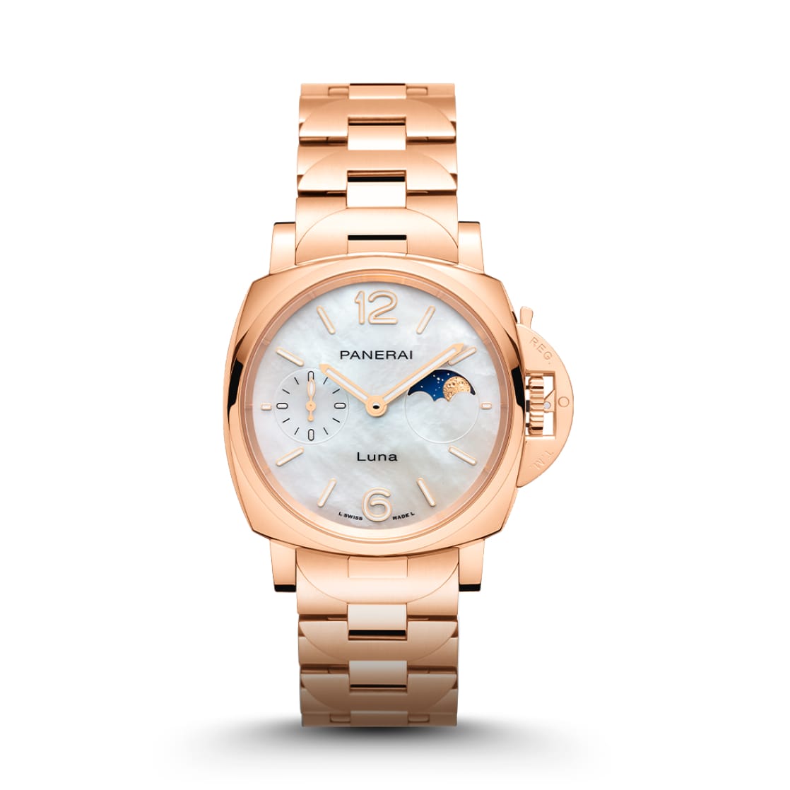 Replica Watches Panerai Luminor Due Luna TuttoOro 38mm PAM01504(1:1 replica)