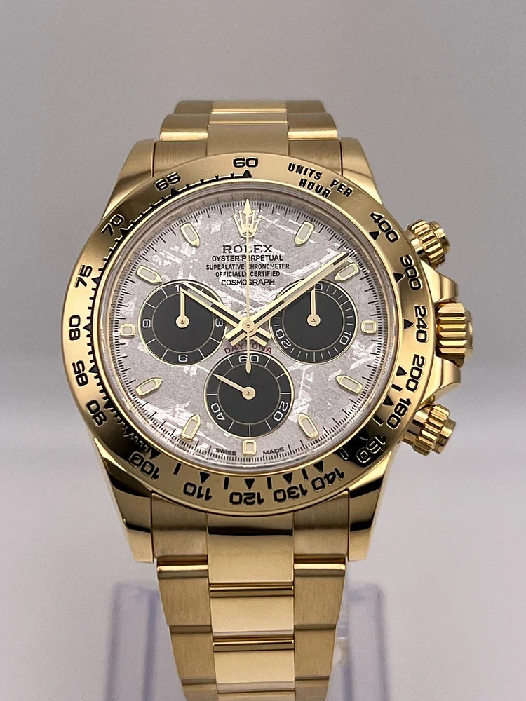 Rolex Daytona Yellow Gold Meteorite Black Dial 116508(1:1 replica)