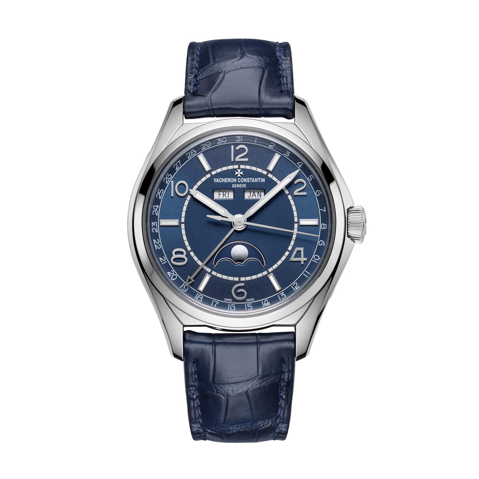 Replica Watches Fake Vacheron Constantin Fiftysix complete calendar 40 MM STEEL(1:1 replica)