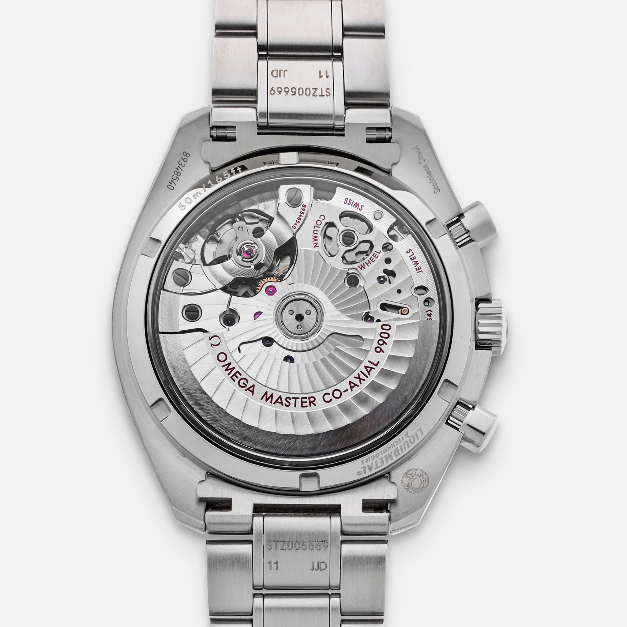 Speedmaster Racing Co-Axial Master Chronometer Chronograph 44.25mm Black Dial With White Accents On Bracelet(1:1 replica)