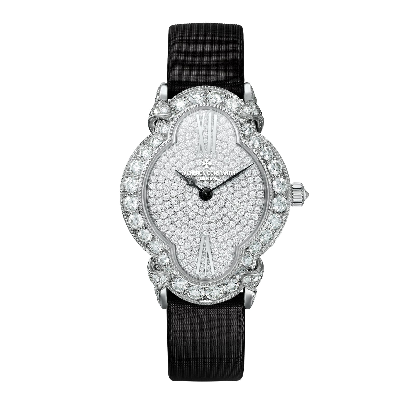 Replica Watches Fake Vacheron Constantin Heures Creatives Heure Romantique 36.2 X 26.5 MM WHITE GOLD(1:1 replica)