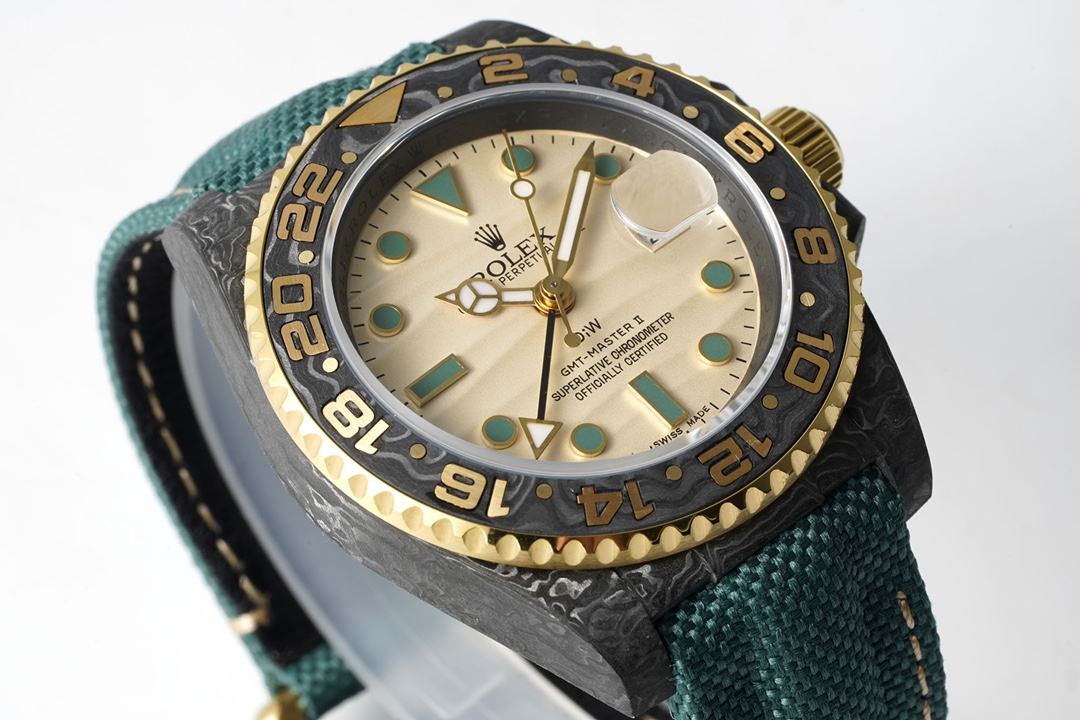Diw New Rolex Ultra Limited Edition GMT-MASTER II-Carbon Fiber-Yellow Grey(1:1 replica)