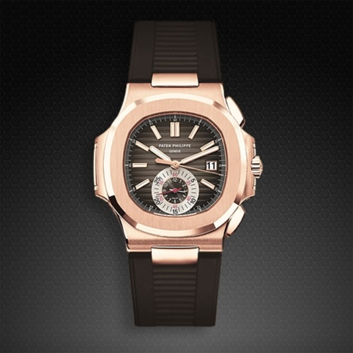 Patek Philippe - Rubber B strap for Nautilus 5980 RG(1:1 replica)