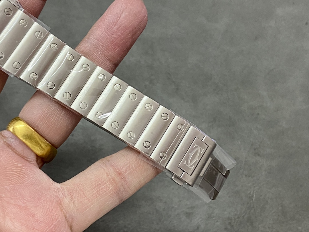 Fake Cartier Watch Santos large model mechanical movement Stainless Steel Skeleton Dial WHSA0015 TWF(1:1 replica)