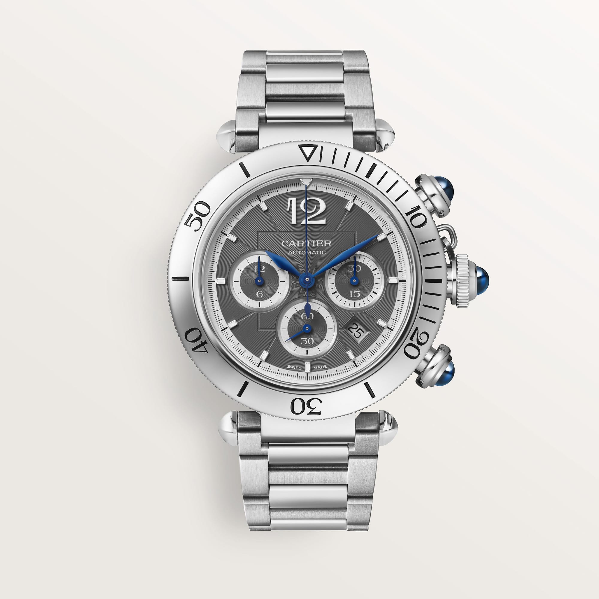 Pasha de fake cartier watch 41 mm chronograph mechanical movement with automatic winding caliber(1:1 replica)