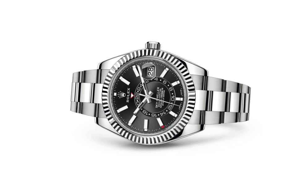 Rolex Sky-Dweller, 42mm, Oystersteel and 18k White Gold, Black, Oyster, Ref# 336934-0007(1:1 replica)