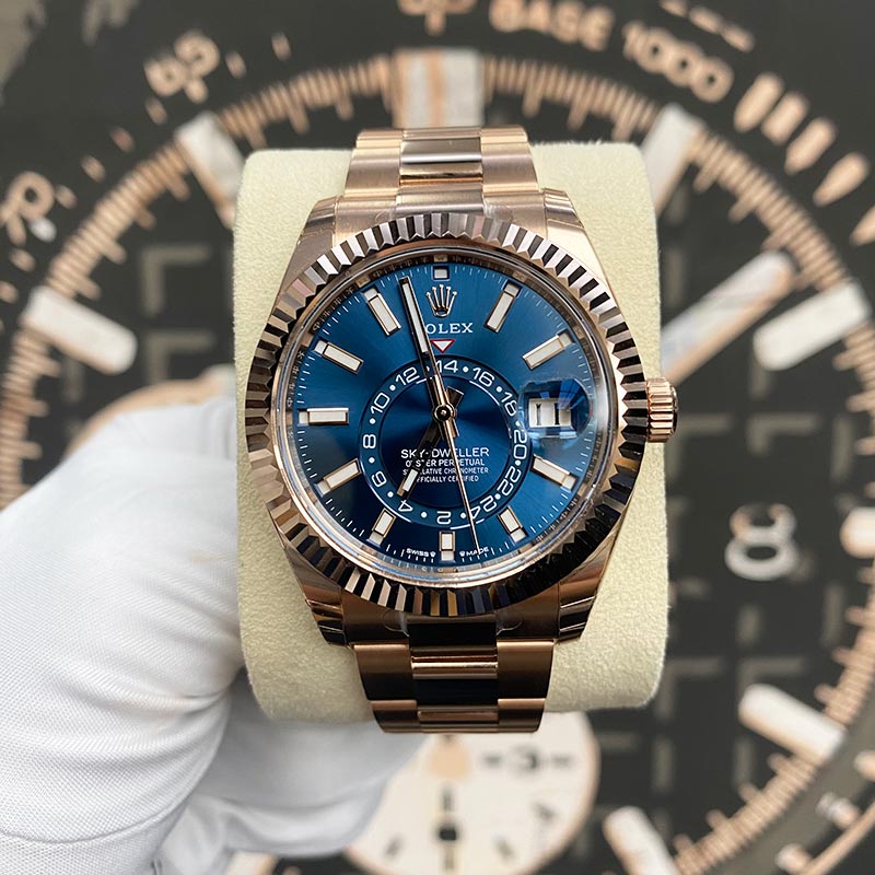 Sky-Dweller 18k Everose Gold Men's Watch 336935-0001(1:1 replica)