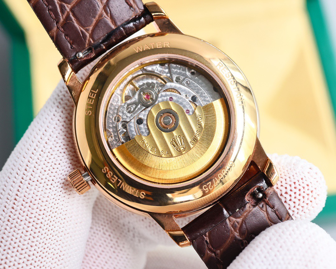 Rolex👑 Cellini Moonphase-40mm-Leather(1:1 replica)