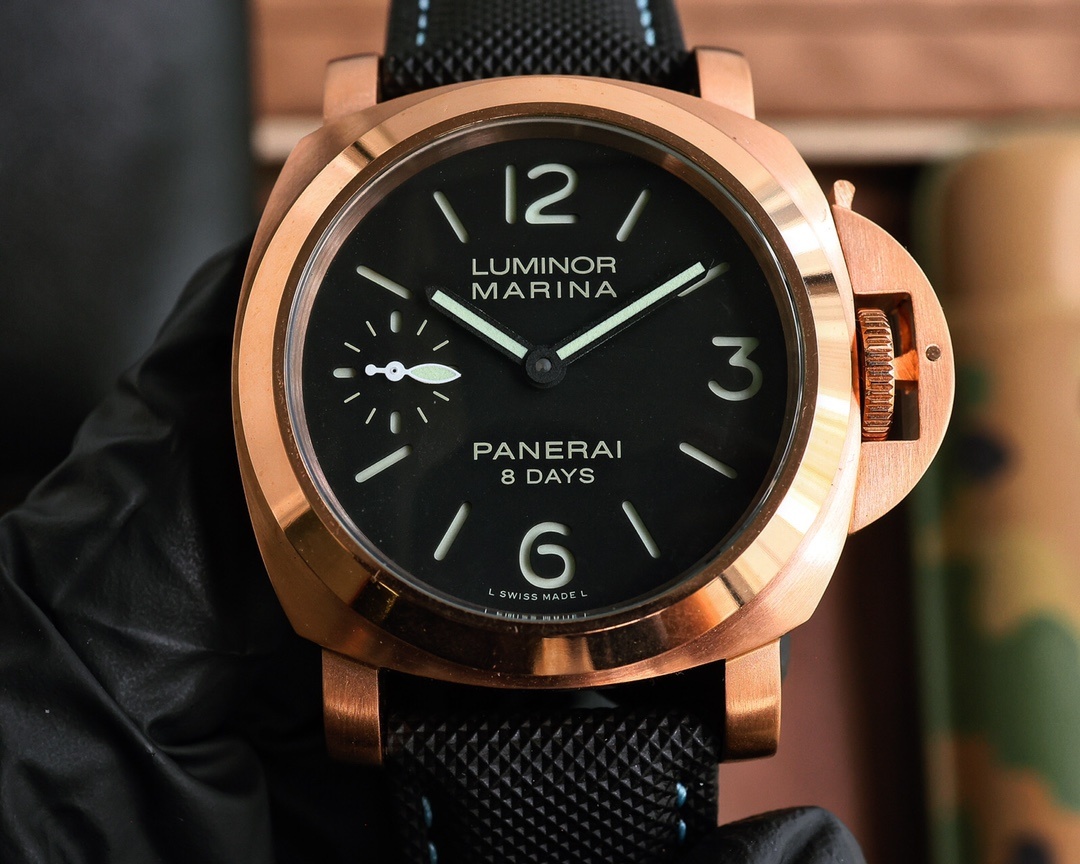 Panerai Luminor Marina 8 Days Manual-winding Black Dial 44 mm Men's Watch PAM00510(1:1 replica)