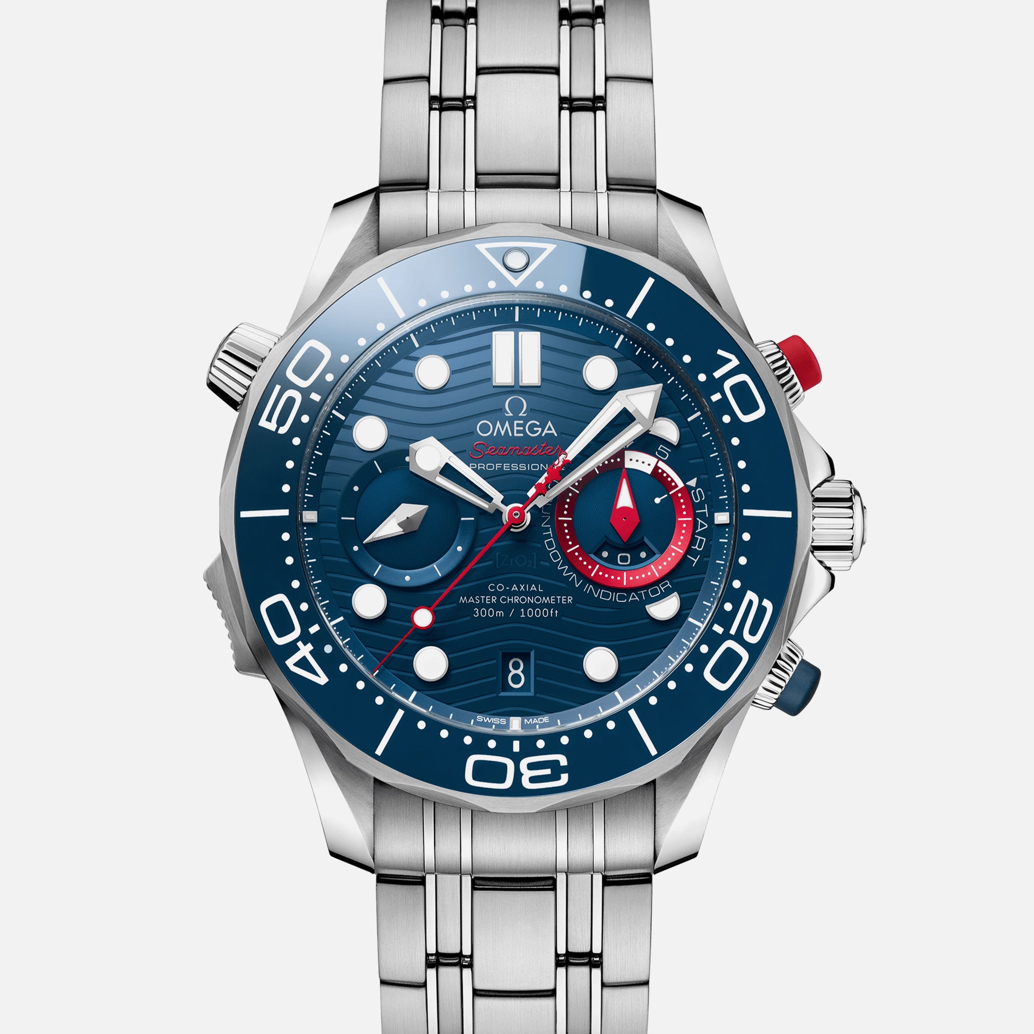Seamaster Diver 300M Co-Axial Master Chronometer Chronograph 44mm America's Cup 2021(1:1 replica)