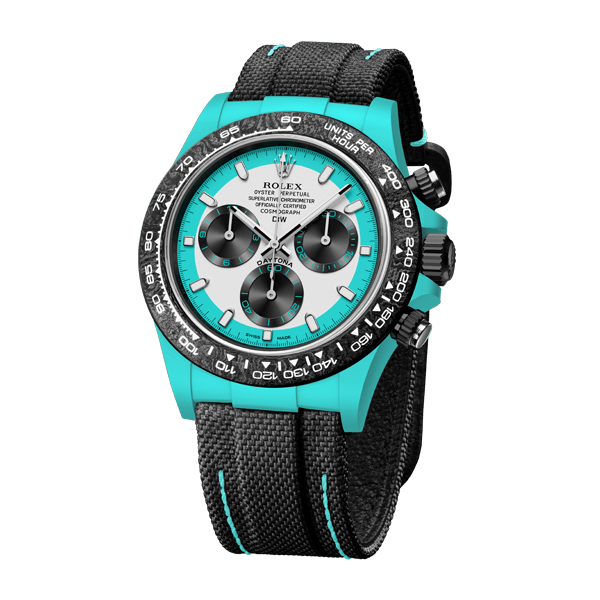 ROLEX Diw Daytona quartz fiber celeste invert 40mm oyster black(1:1 replica)