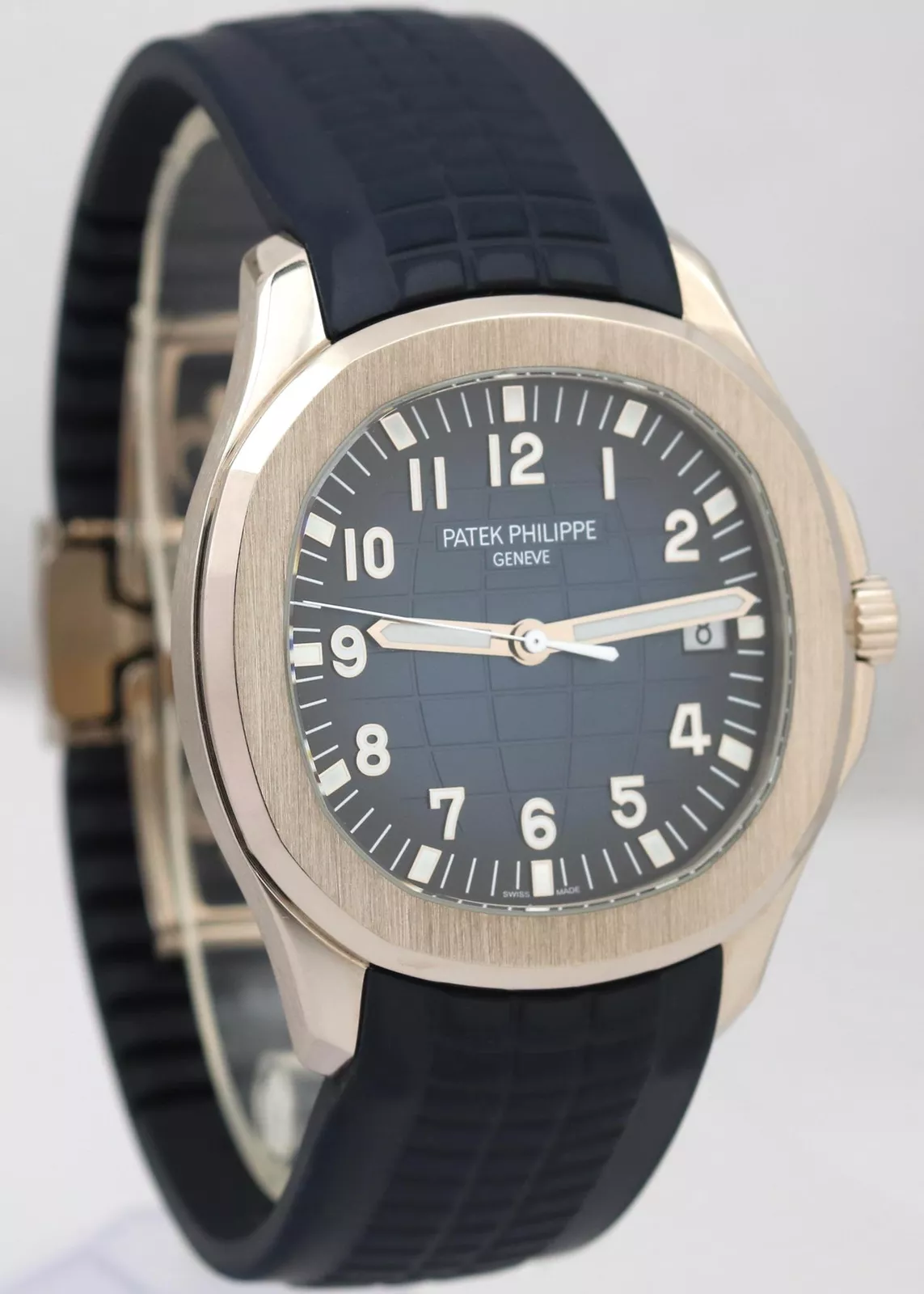 Patek Philippe Aquanaut Blue Dial 18K White Gold Men's Watch 5168G-001(1:1 replica)