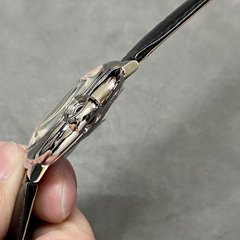 Cartier Ballon Bleu de Fake Cartier Watch Stainless Steel 42mm Silver Dial Leather Strap WSBB0026-AF(1:1 replica)