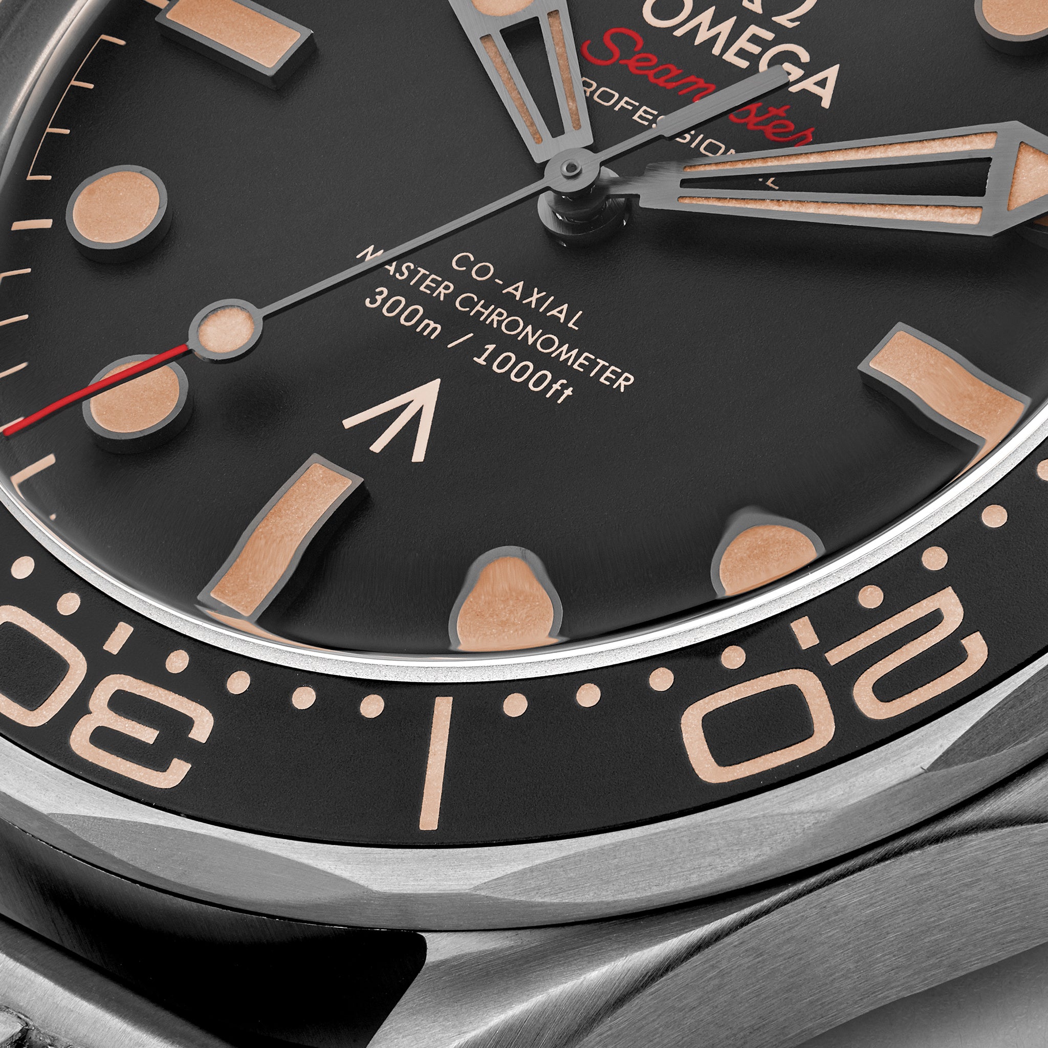Seamaster Diver 300M Co-Axial Master Chronometer 42mm Titanium 007 Edition On Bracelet(1:1 replica)