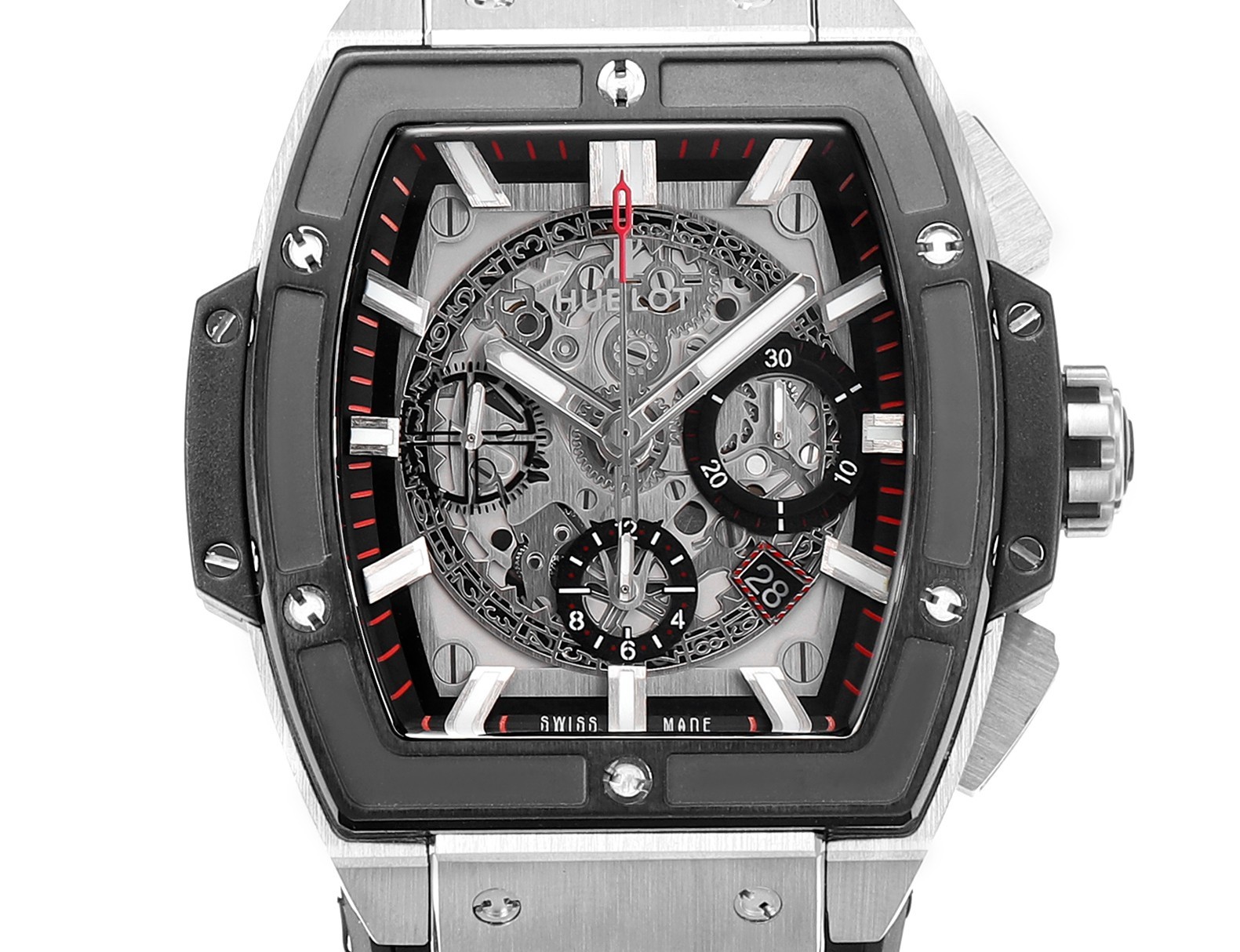Hublot SPIRIT OF BIG BANG Chronograph, 45 mm Textured rubber strap(1:1 replica)
