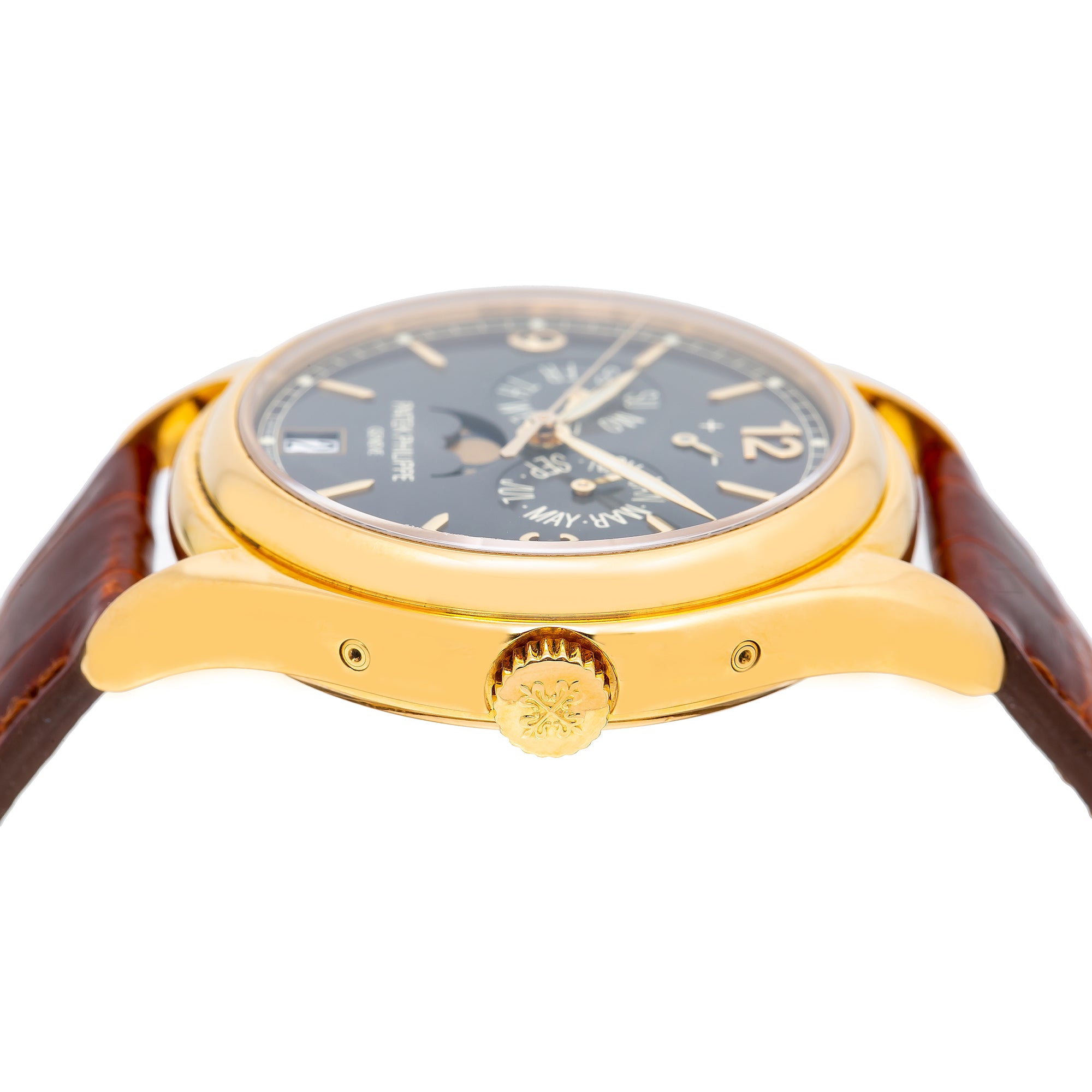 Patek Philippe Annual Calendar 5146J 39MM Gray Dial With Leather Bracelet(1:1 replica)